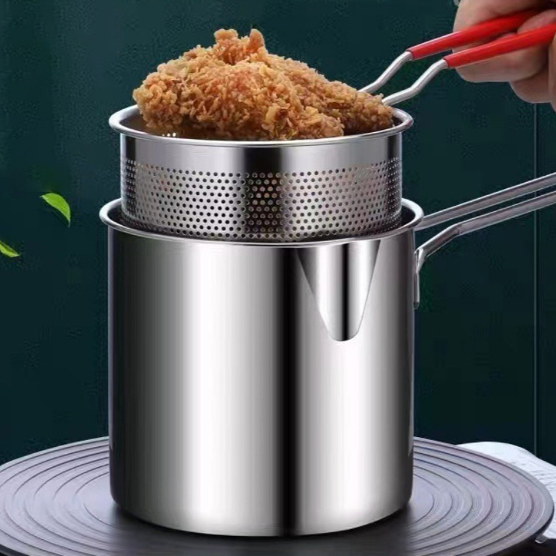 Kitchen Electronics Gadgets - Penggorengan Baja Tahan Karat 304 Dengan