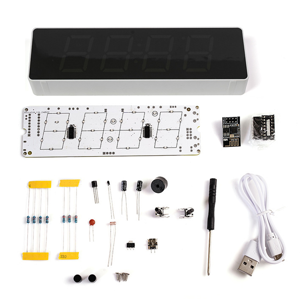 Diy Electronics Gadgets - ESP8266 IoT jam WiFi warna-warni Kit