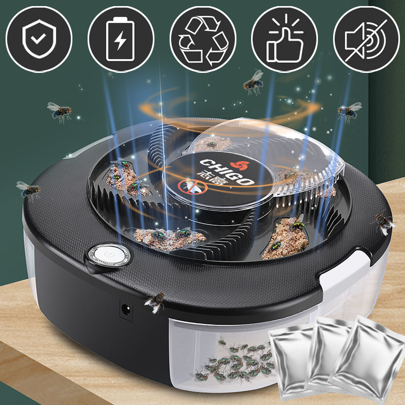Kitchen Electronics Gadgets - Flycatcher Isi Ulang/USB Listrik Perangkap Lalat