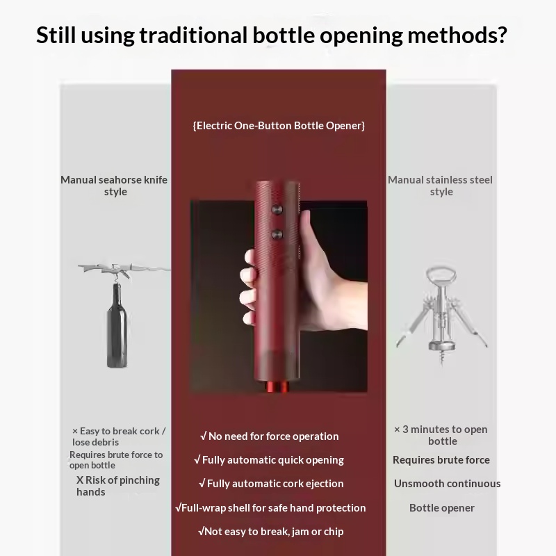 Pembuka Botol Anggur Elektrik  - Kitchen Electronics Gadgets ulasan dan harga