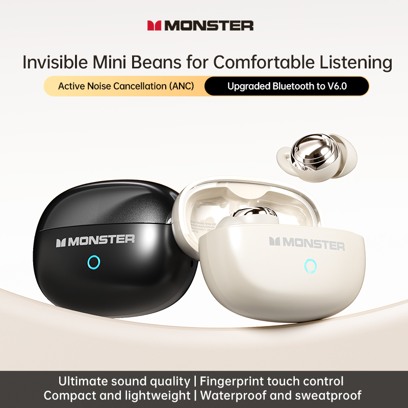 Monster A08 ANC Bluetooth 6.0  - Earbuds Anc Wireless ulasan dan harga
