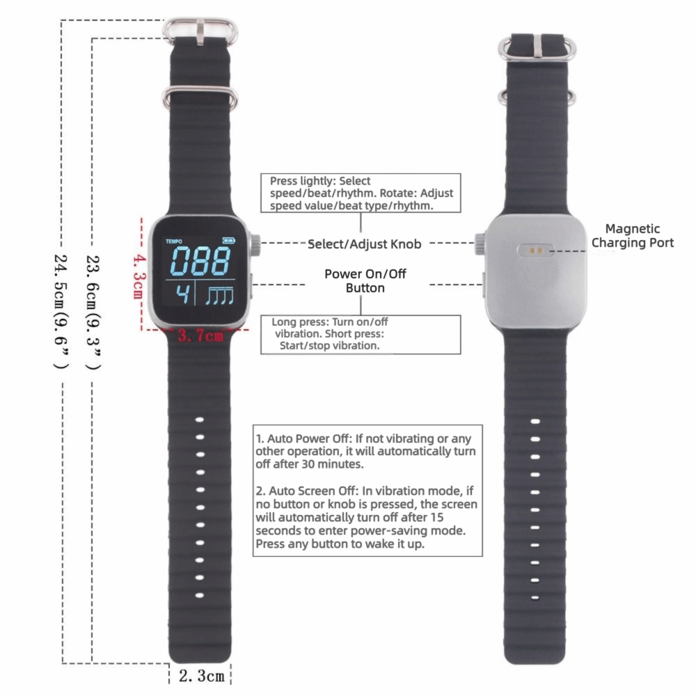 Jam Metronome Bergetar yang Da - Magnetic Charging Cable ulasan dan harga