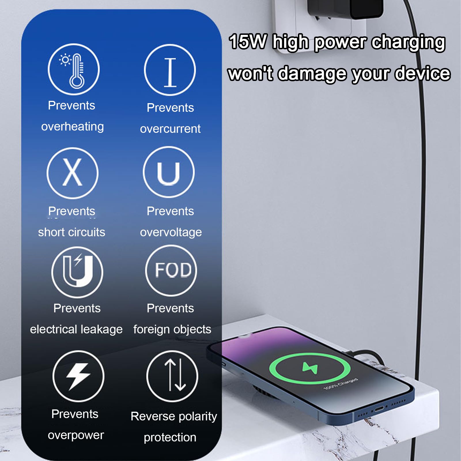 Pengisi Daya Nirkabel 15W deng - Magnetic Charging Cable ulasan dan harga