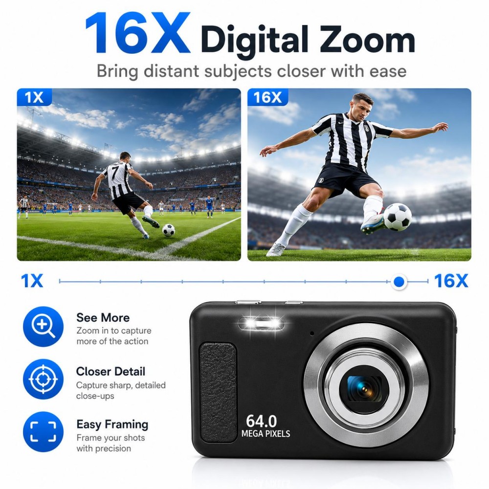 Kamera Digital Portabel 4K Ult - Electronic Gadgets For Home ulasan dan harga