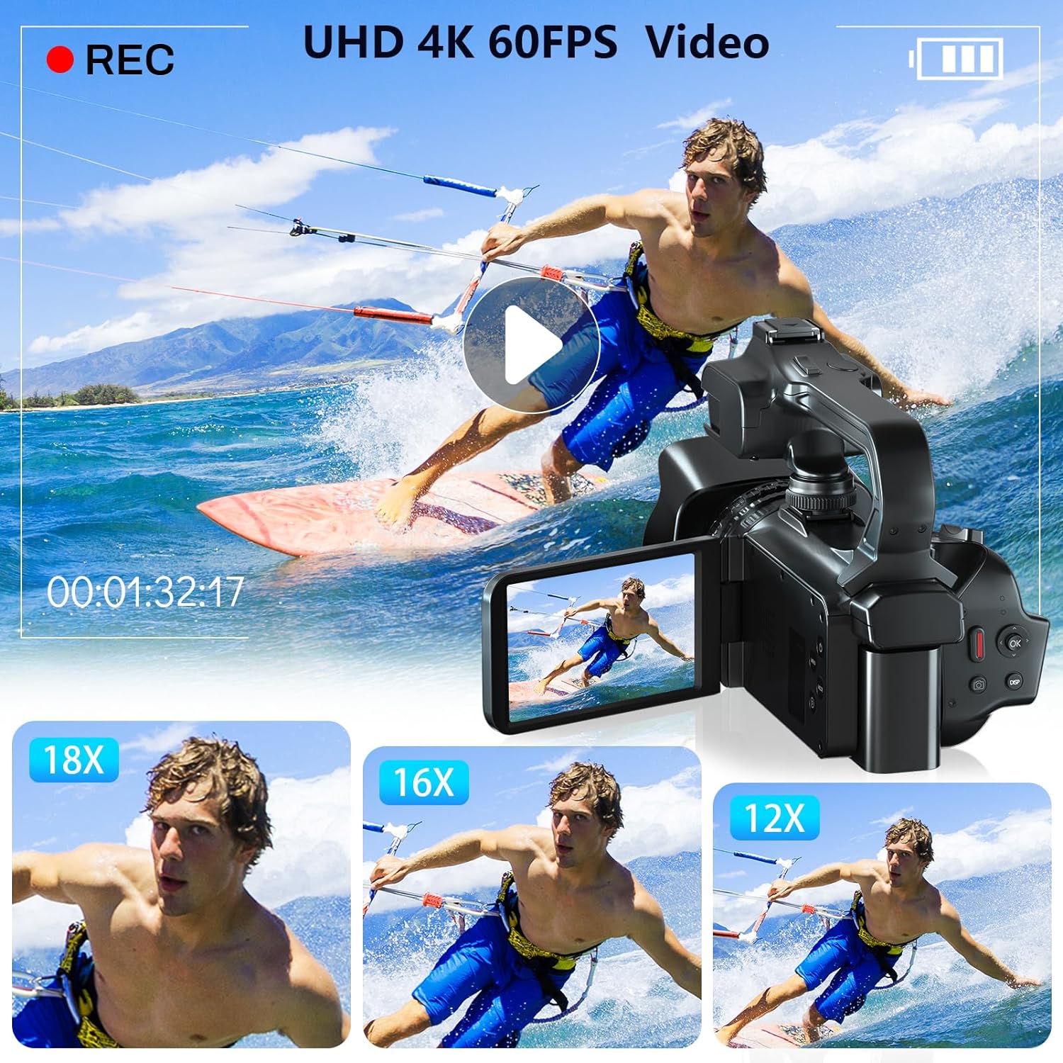 Kamera Video Profesional 4K un - Electronic Gadgets For Home ulasan dan harga
