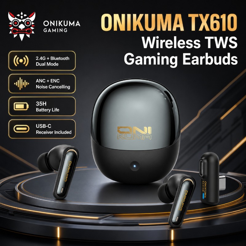ONIKUMA TX610 Earbud Gaming Ni - Earbuds Anc Wireless ulasan dan harga