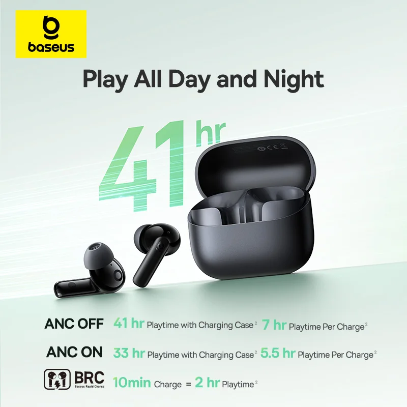 Baseus Bass EP10 NC -43dB, Ear - Earbuds Anc Wireless ulasan dan harga