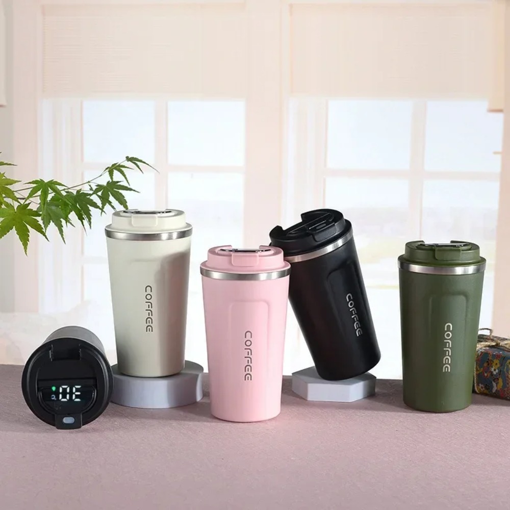 Mug Kopi Termal Stainless Stee - Smart Water Bottle Tracker ulasan dan harga