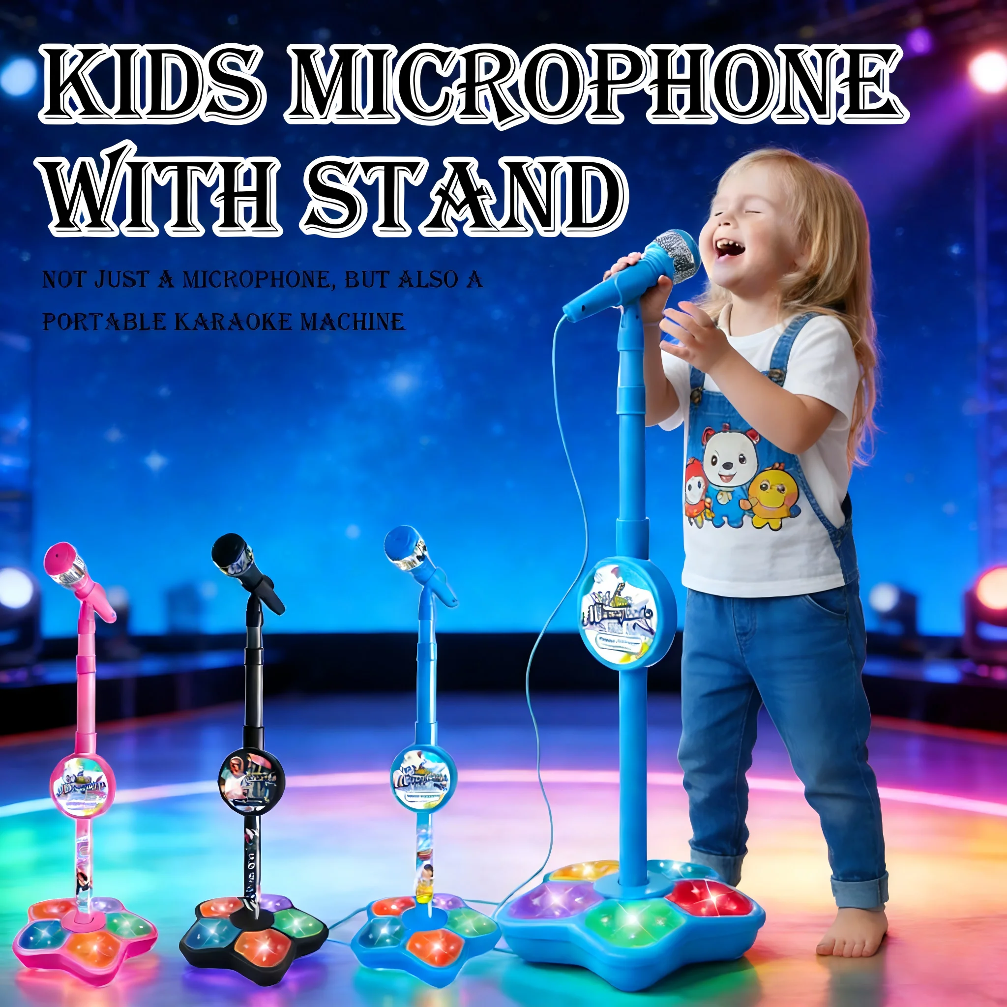 Mikrofon Karaoke dengan Stand, - Portable Translator Device ulasan dan harga